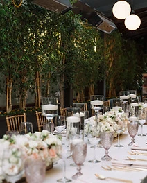 Longue table de mariage