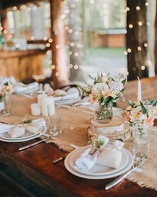 Arrangement de table élégante